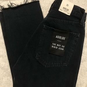AGOLDE washed black Riley Jean